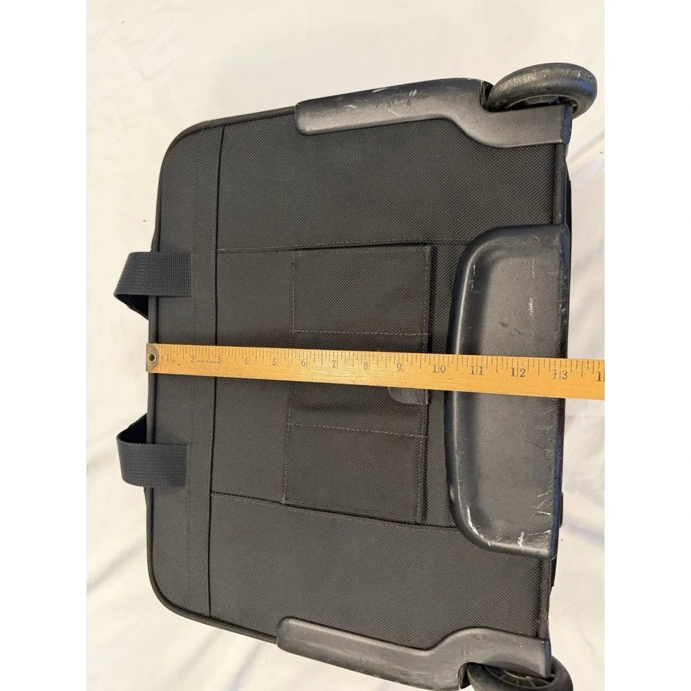 TUMI Alpha 26103D4 Black Nylon Deluxe Expandable Wheeled Rolling Briefcase